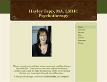 Tablet Screenshot of hayleytapp.com